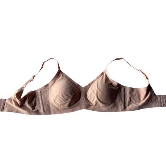 HONEYLOVE Silhouette Wireless Bra Woman's Sz L in Blush Pink Style #LWBR0201 - Picture 7 of 8